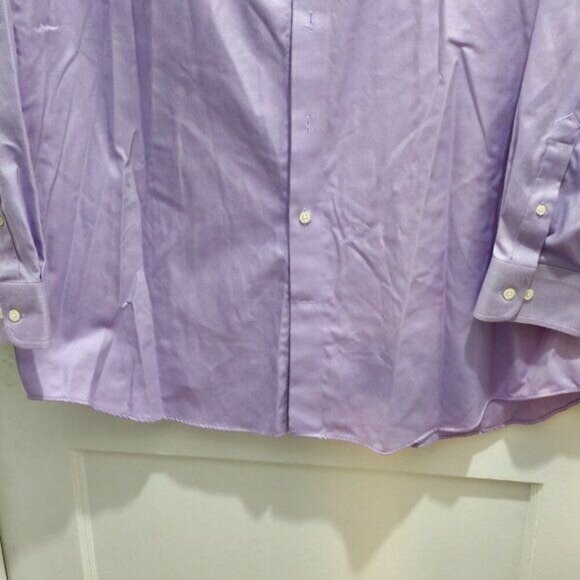 Joseph Abboud Long Sleeve Dress Shirt - Big/Tall - Lavender - 18.5 Neck - Picture 8 of 14